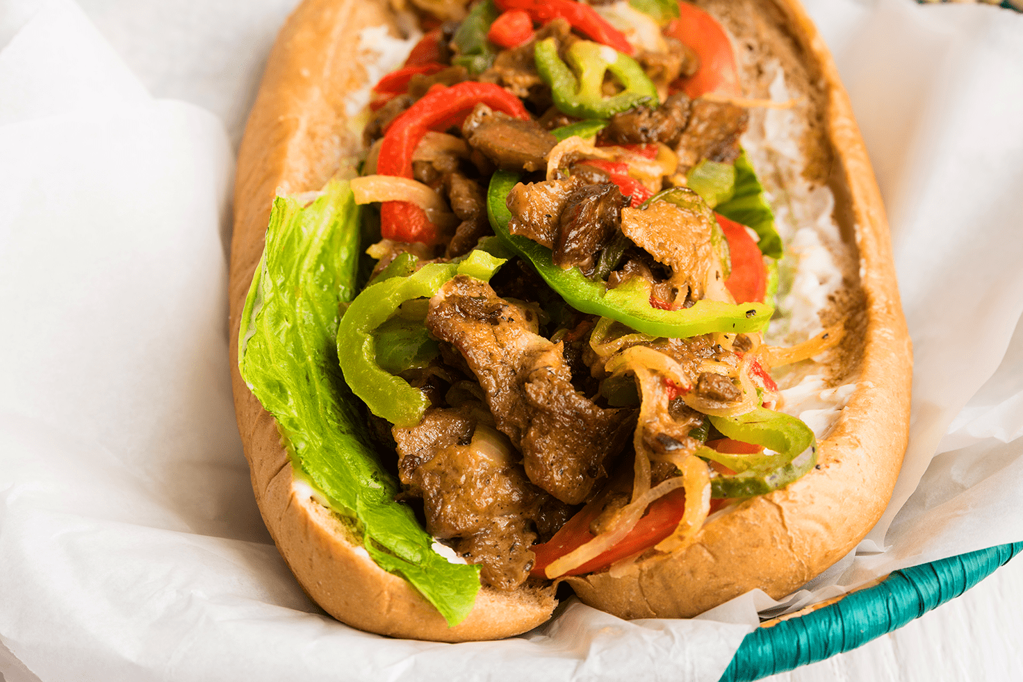 VeganChickenCheeseSteak SHOPPE BLACK