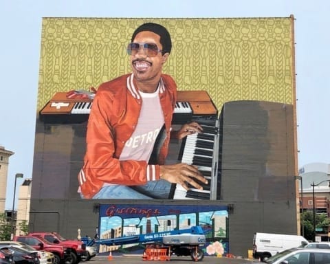 Stevie Wonder mural 